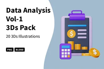Data Analysis Vol-1 3D Icon Pack