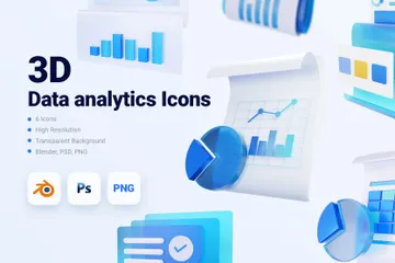 Data Analytics 3D Icon Pack