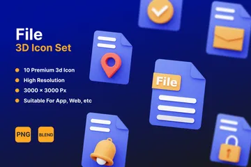 Dateierweiterung 3D Icon Pack