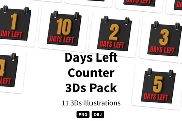 Days Left Counter 3D Icon Pack