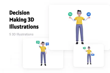 Decision Making 3D Illustration Pack