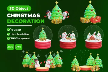 Decoração Natal Pacote de Icon 3D