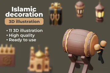 Decoración Islámica Paquete de Icon 3D