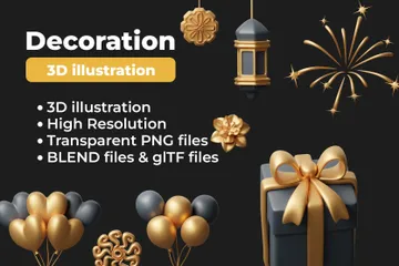 Decoration 3D Icon Pack