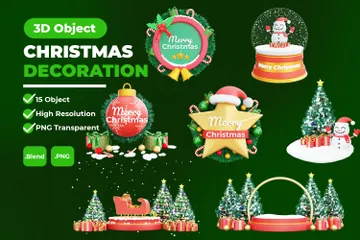 Decoration Christmas 3D Icon Pack