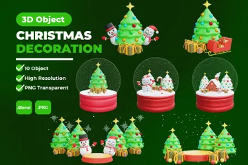 Decoration Christmas 3D Icon Pack
