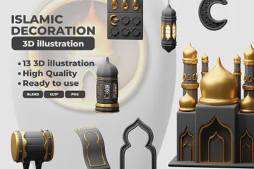 Décoration islamique Pack 3D Icon