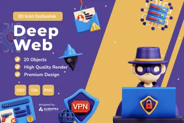 Deep Web 3D Icon Pack