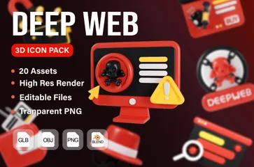 Deep Web 3D Icon Pack