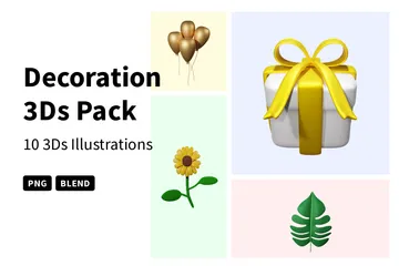 Dekoration 3D Icon Pack