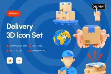 Delivery 3D Icon Pack