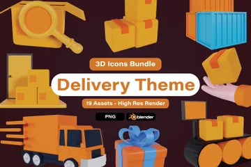 Delivery 3D Icon Pack