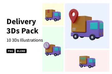 Delivery 3D Icon Pack