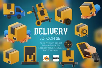 Delivery 3D Icon Pack