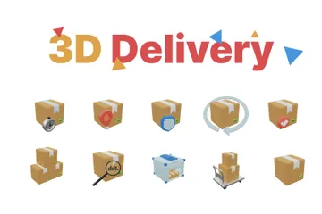 Delivery 3D Icon Pack