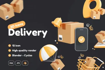 Delivery 3D Icon Pack