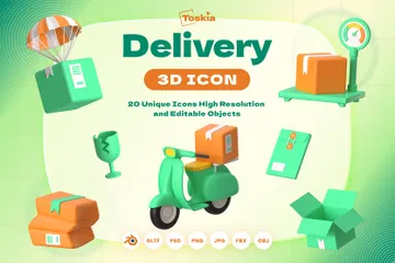 Delivery 3D Icon Pack