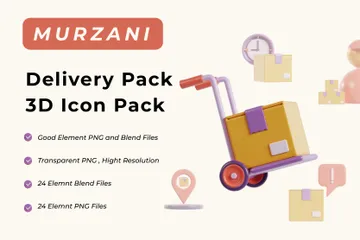 Delivery 3D Icon Pack