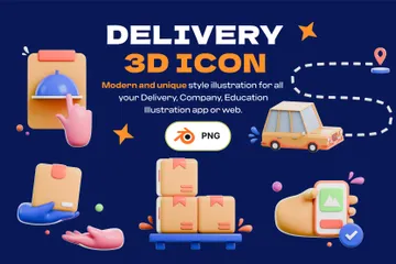 Delivery 3D Icon Pack