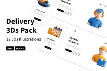 Delivery 3D Icon Pack