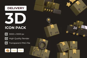 Delivery 3D Icon Pack