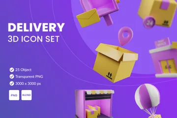 Delivery 3D Illustration Pack