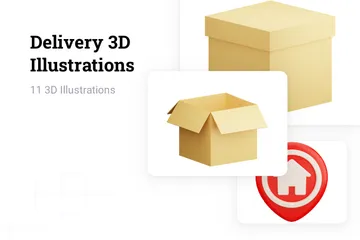 Delivery 3D Illustration Pack