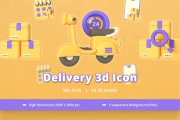 배달 3D Icon 팩