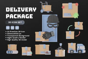 Delivery Package 3D Icon Pack