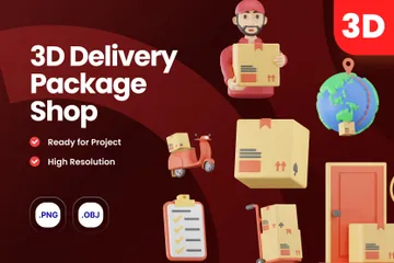 Delivery Package 3D Icon Pack