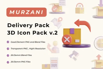 Delivery V.2 3D Icon Pack