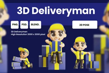 DELIVERYMAN 3D Icon Pack