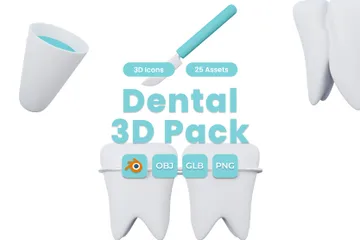 Dentaire Pack 3D Icon