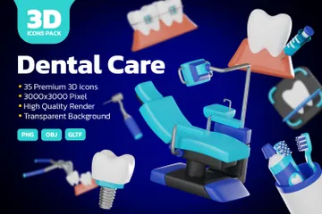 Dental Pacote de Icon 3D