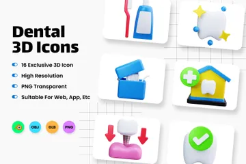 Dental Pacote de Icon 3D