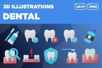 Dental Pacote de Icon 3D