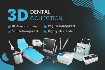 Dental 3D Icon Pack