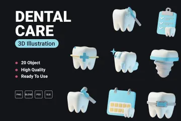 Dental 3D Icon Pack