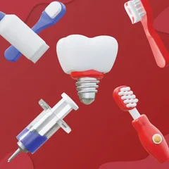Dental Care 3D Icon Pack
