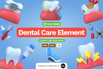 치과 진료 3D Icon 팩