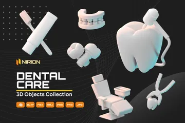 Dental Care 3D Icon Pack