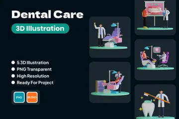 Dental Care 3D Illustration Pack