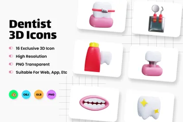 Dentista Paquete de Icon 3D