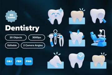 Dentisterie Pack 3D Icon