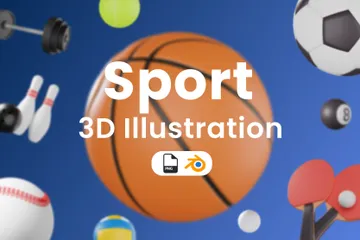 Deporte Paquete de Illustration 3D