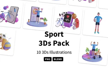 Deporte Paquete de Illustration 3D