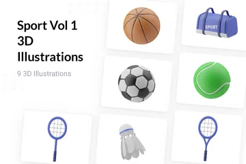 Deporte Vol 1 Paquete de Illustration 3D