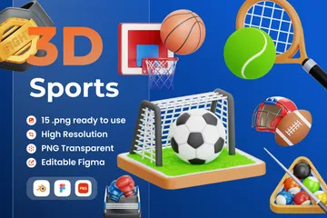 Deportes 3D Icon Pack