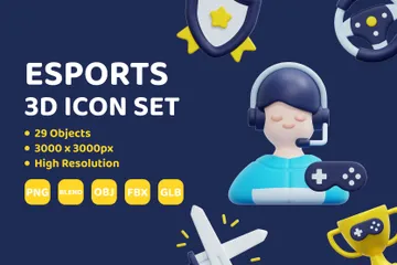 Deportes electrónicos Paquete de Icon 3D