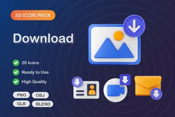 Descargar icono 3d Paquete de Icon 3D